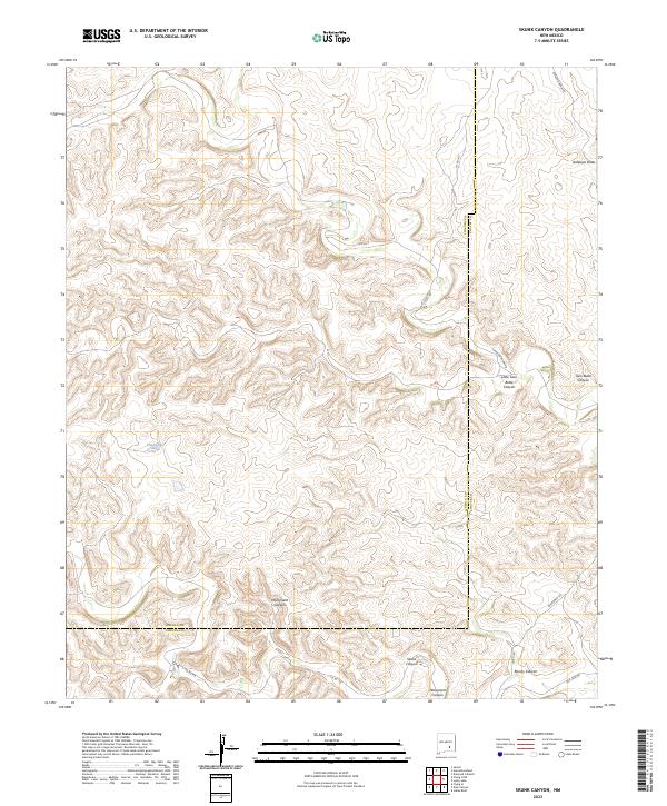 Skunk Canyon topographic map thumbnail