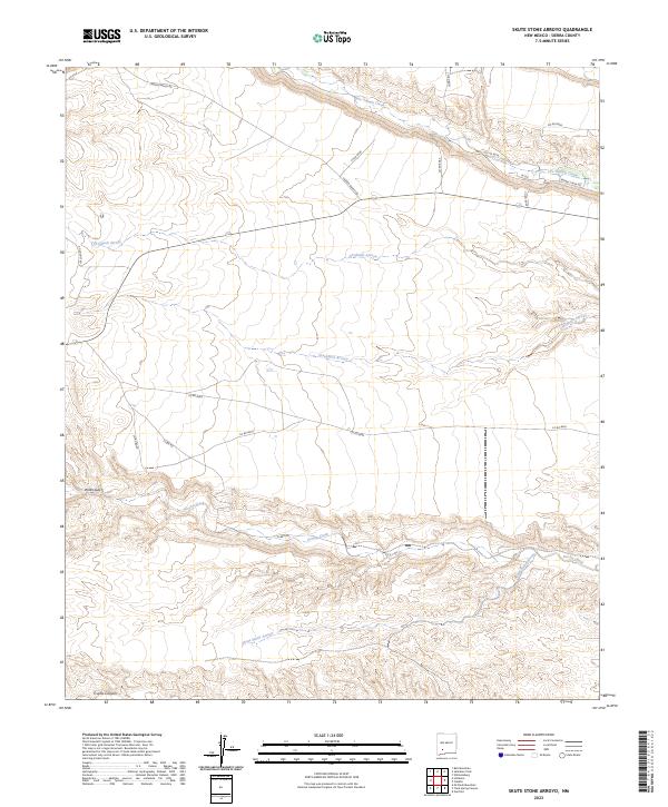 Skute Stone Arroyo topographic map thumbnail