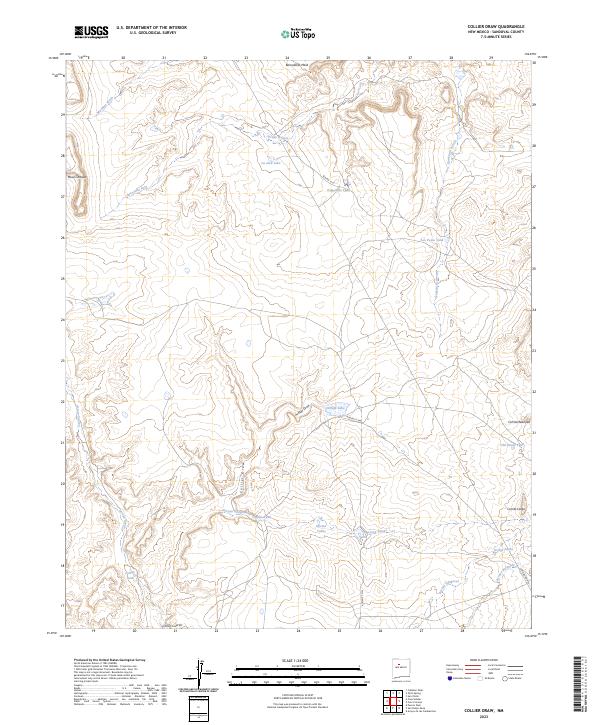 Collier Draw topographic map thumbnail