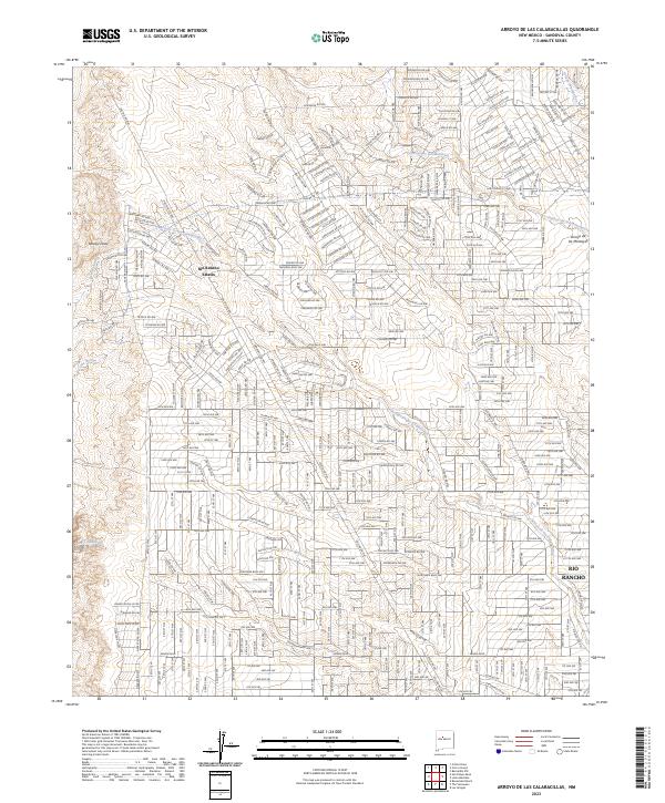 Arroyo de las Calabacillas topographic map thumbnail