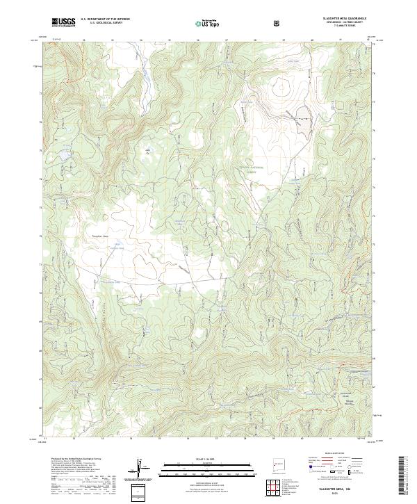 Slaughter Mesa 2023 topographic map thumbnail