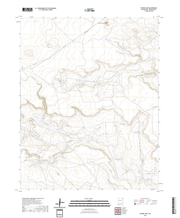 Snyder Lake 2023 topographic map thumbnail