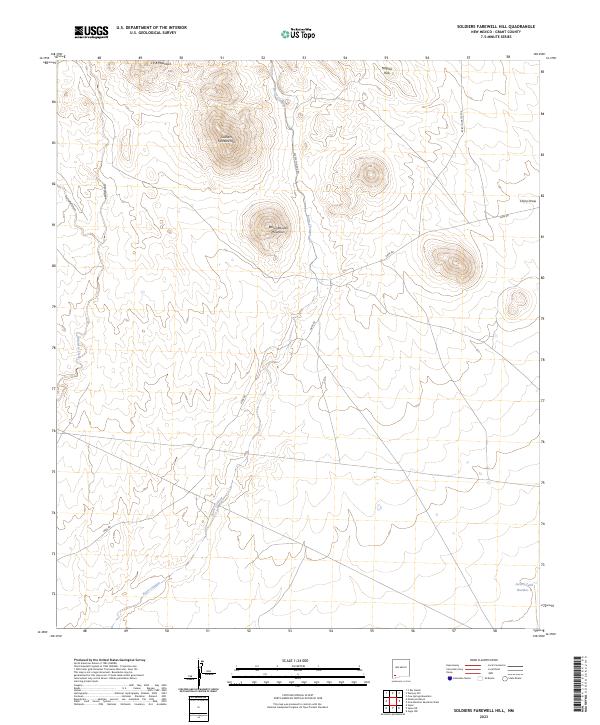 Soldiers Farewell Hill topographic map thumbnail