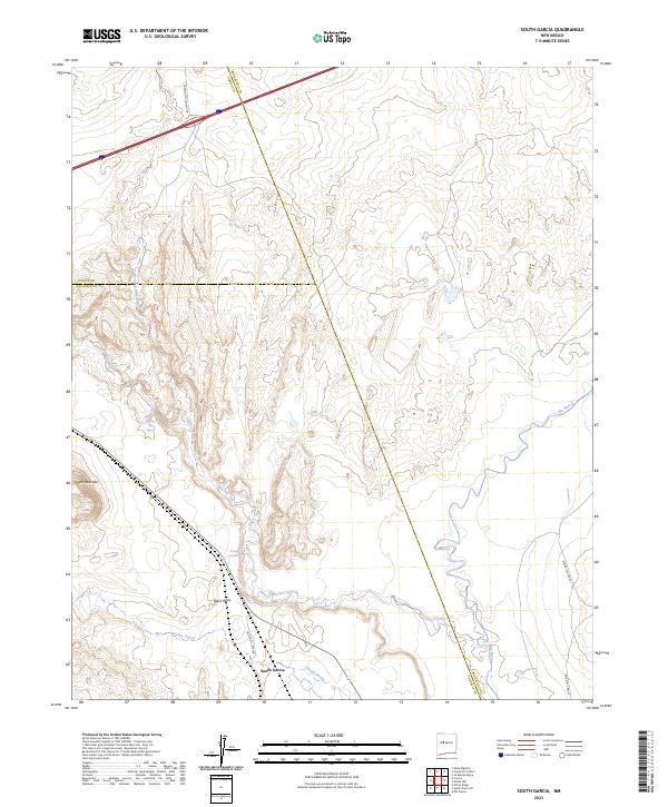 South Garcia topographic map thumbnail