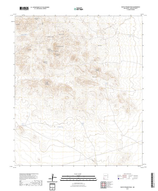 South Pyramid Peak topographic map thumbnail