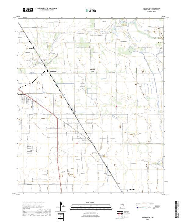 South Spring 2023 topographic map thumbnail