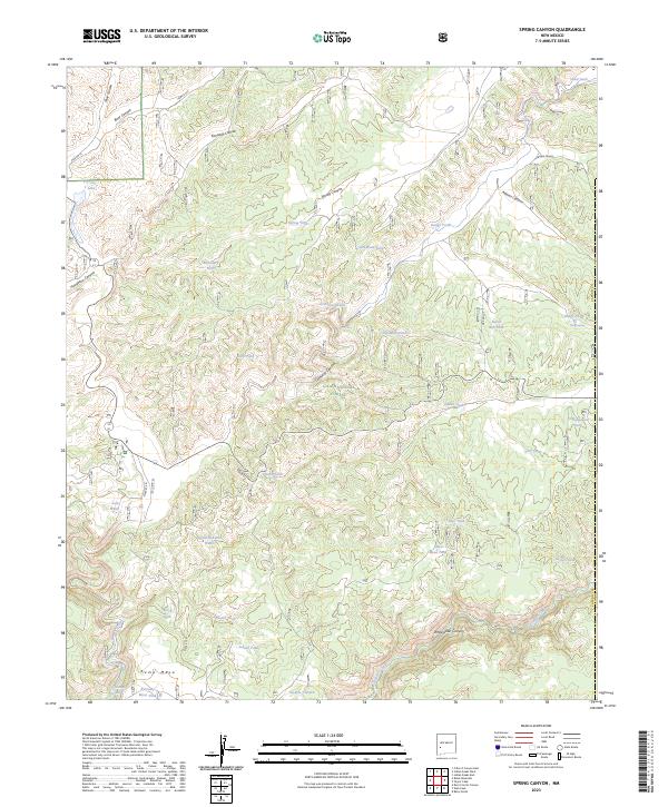 Spring Canyon 2023 topographic map thumbnail