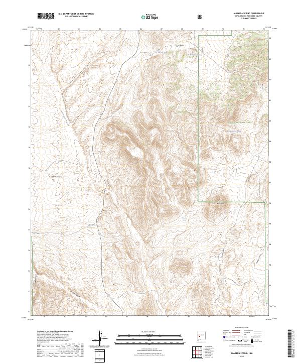 Alameda Spring topographic map thumbnail