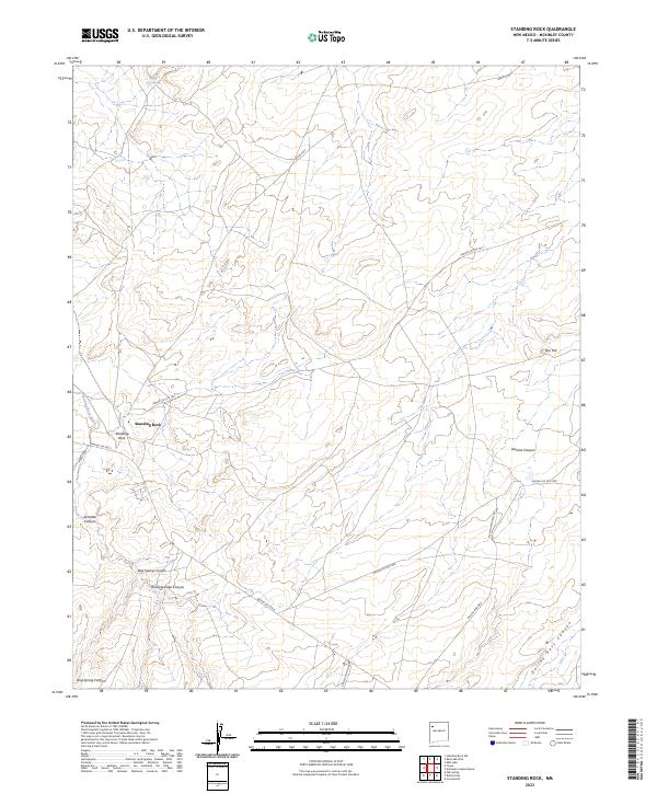 Standing Rock 2023 topographic map thumbnail