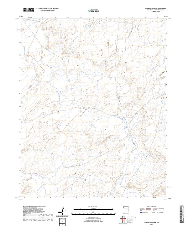 Standing Rock NW 2023 topographic map thumbnail