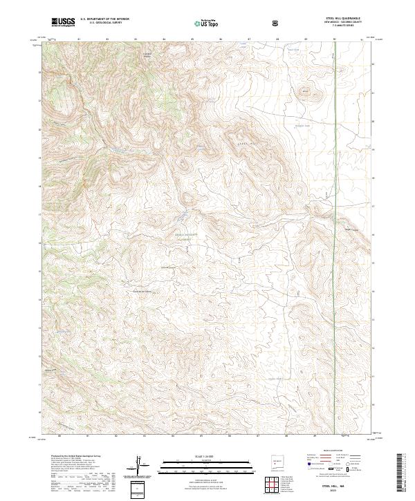 Steel Hill topographic map thumbnail