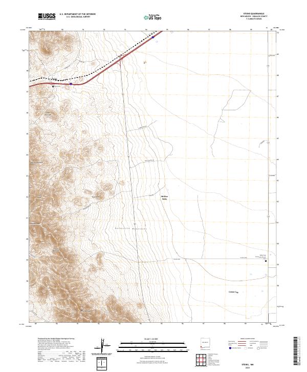 Steins 2023 topographic map thumbnail