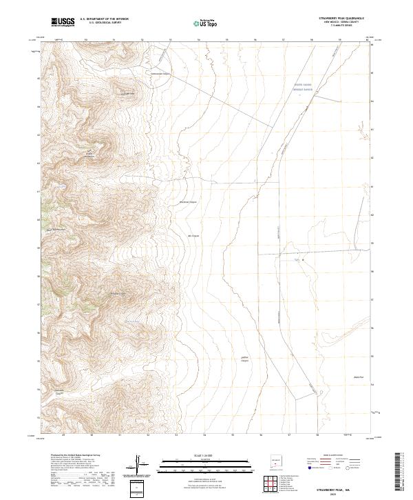 Strawberry Peak topographic map thumbnail