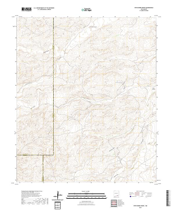Strychnine Draw 2023 topographic map thumbnail