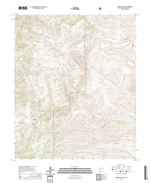 Sugarloaf Peak 2023 topographic map thumbnail
