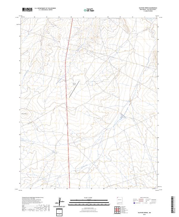 Sulphur Spring 2023 topographic map thumbnail