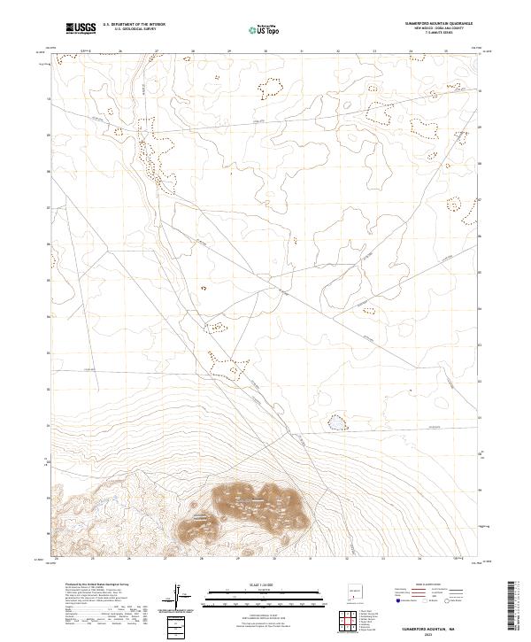 Summerford Mountain 2023 topographic map thumbnail