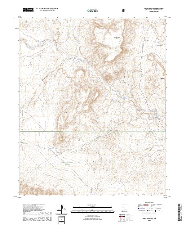 Table Mountain 2023 topographic map thumbnail
