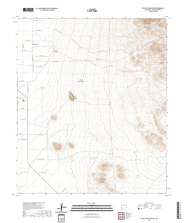 Table Top Mountain 2023 topographic map thumbnail
