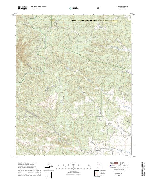 Tajique 2023 topographic map thumbnail
