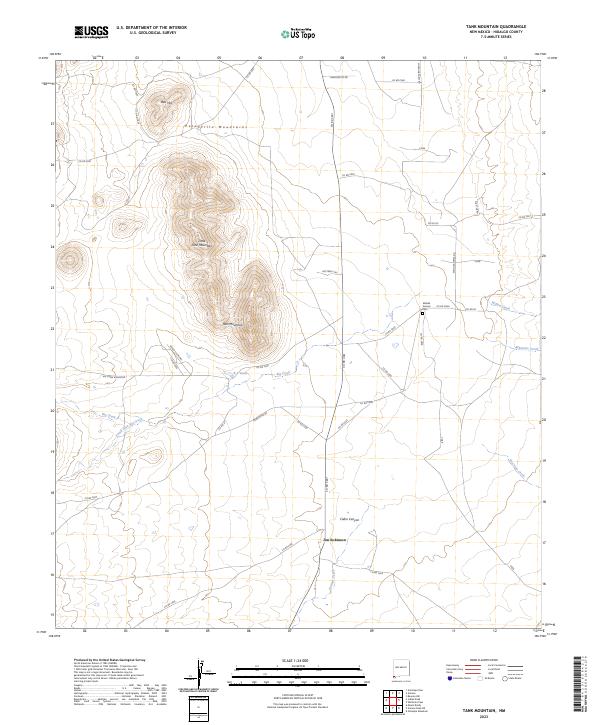 Tank Mountain 2023 topographic map thumbnail