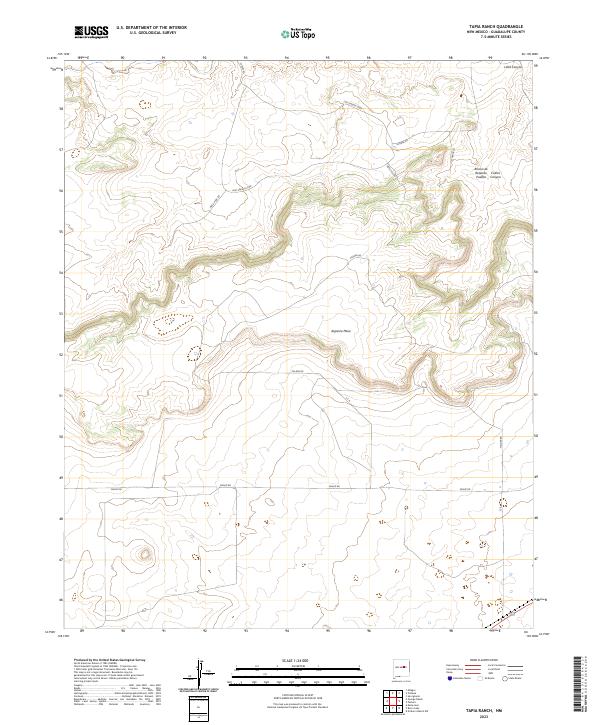 Tapia Ranch 2023 topographic map thumbnail