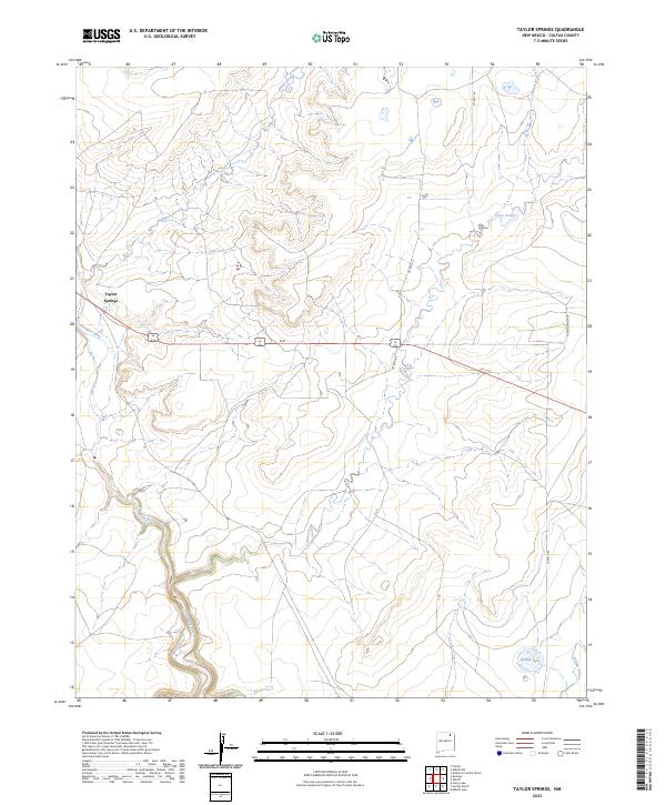 Taylor Springs topographic map thumbnail