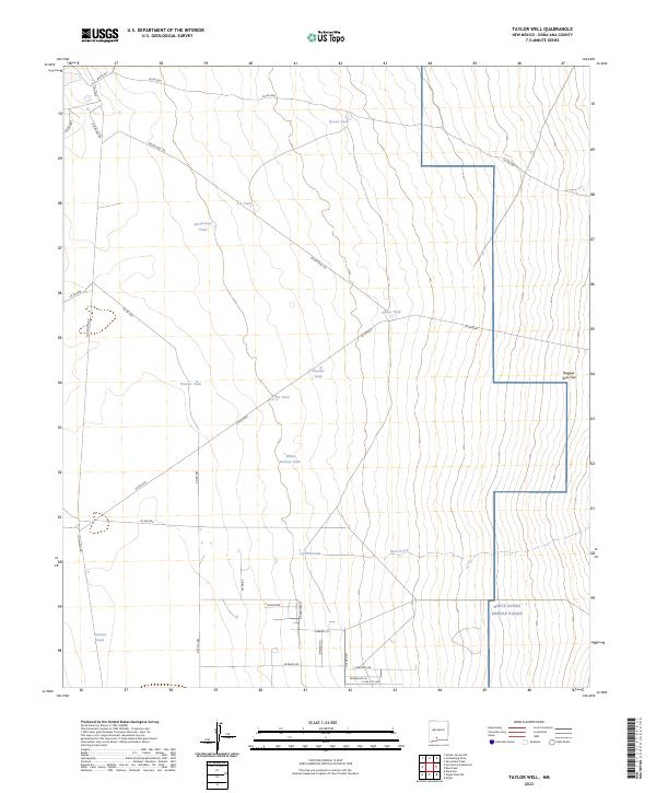 Taylor Well 2023 topographic map thumbnail