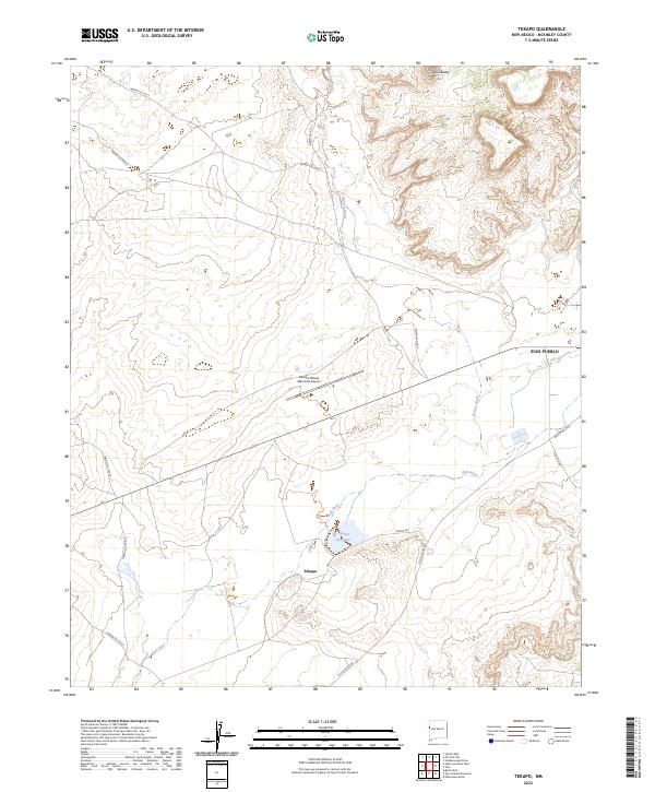 Tekapo 2023 topographic map thumbnail