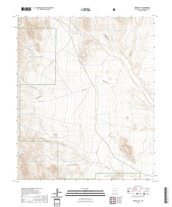 Tenmile Hill topographic map thumbnail
