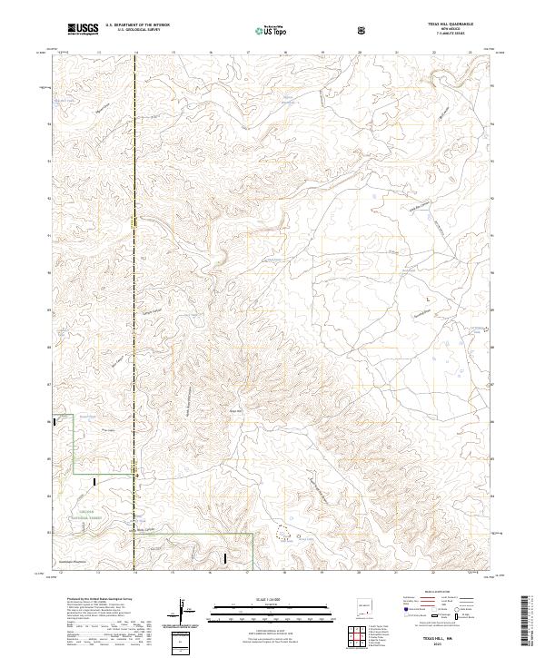 Texas Hill 2023 topographic map thumbnail
