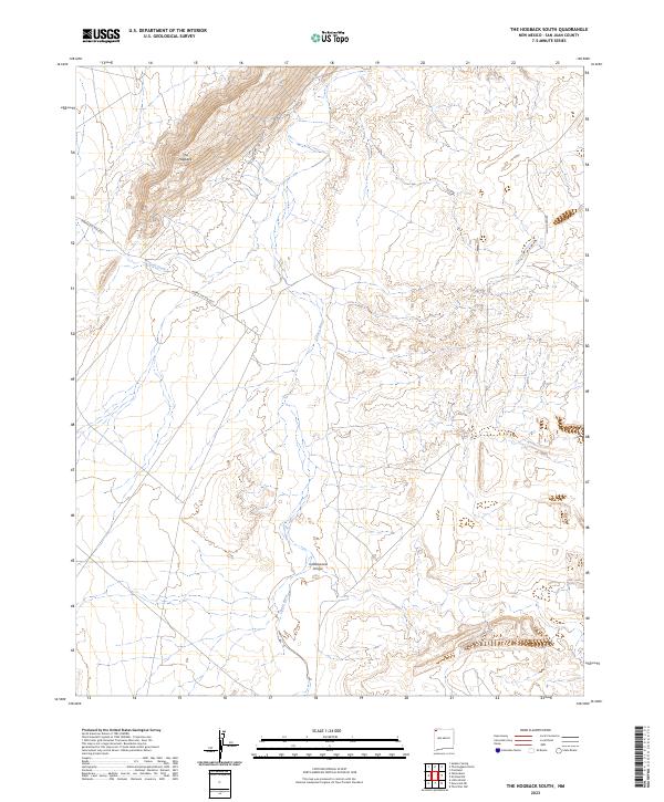 The Hogback South topographic map thumbnail