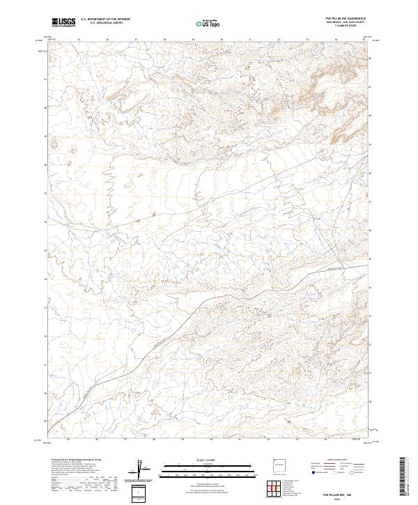 The Pillar NW topographic map thumbnail