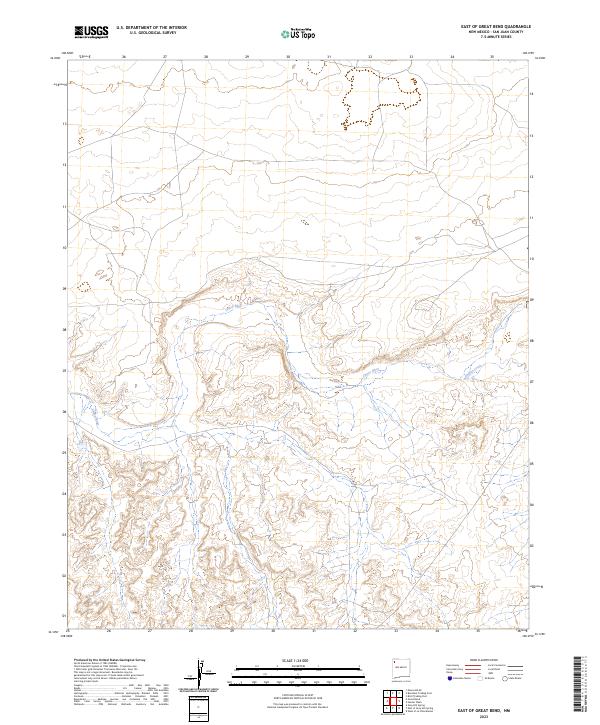 East of Great Bend topographic map thumbnail