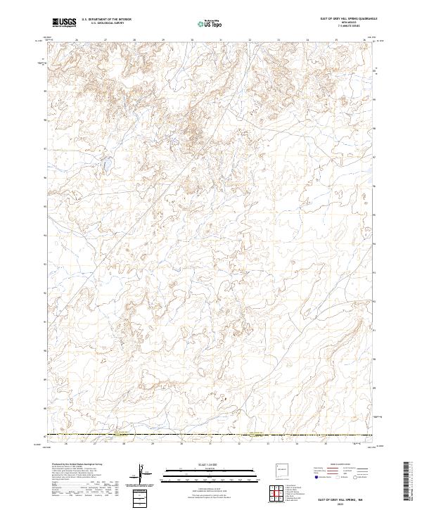 East of Grey Hill Spring topographic map thumbnail