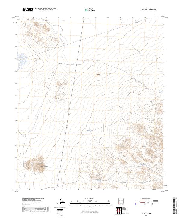 The Saltys 2023 topographic map thumbnail