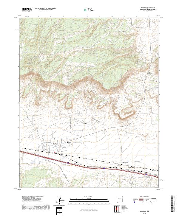 Thoreau 2023 topographic map thumbnail