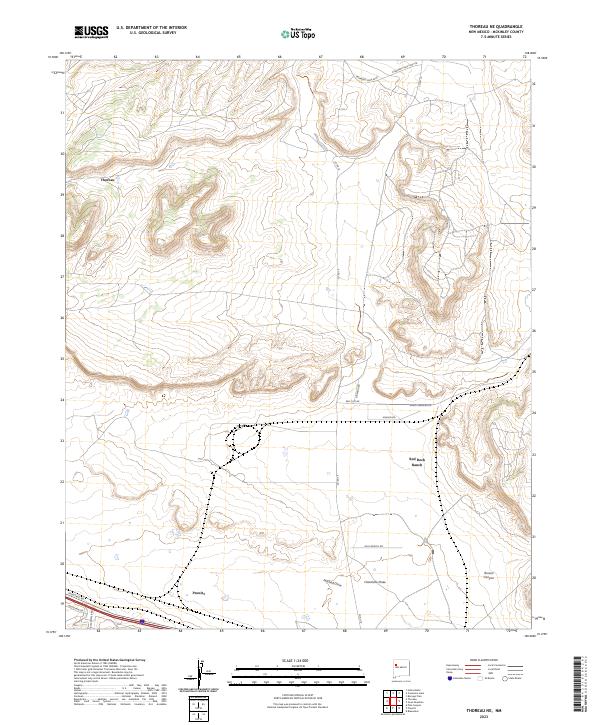Thoreau NE 2023 topographic map thumbnail