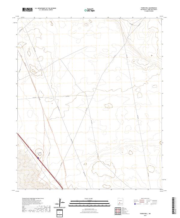 Thorn Well 2023 topographic map thumbnail