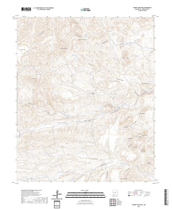 Thumb Tank Peak topographic map thumbnail