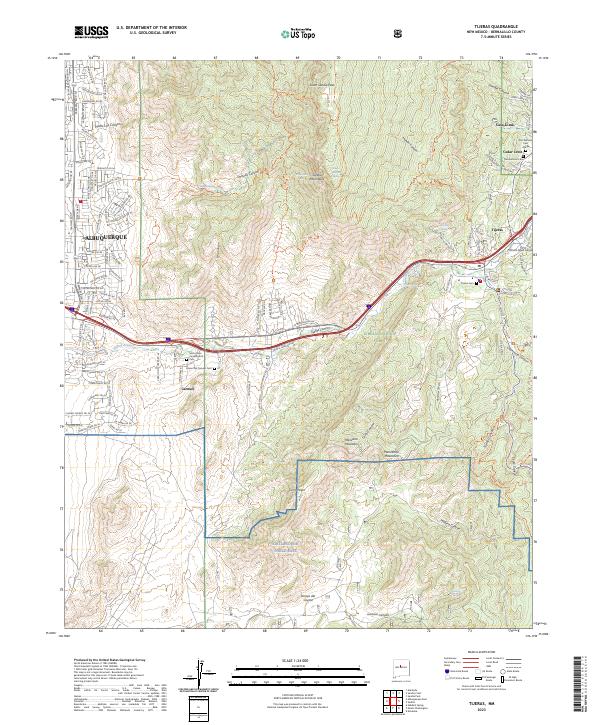 Tijeras 2023 topographic map thumbnail
