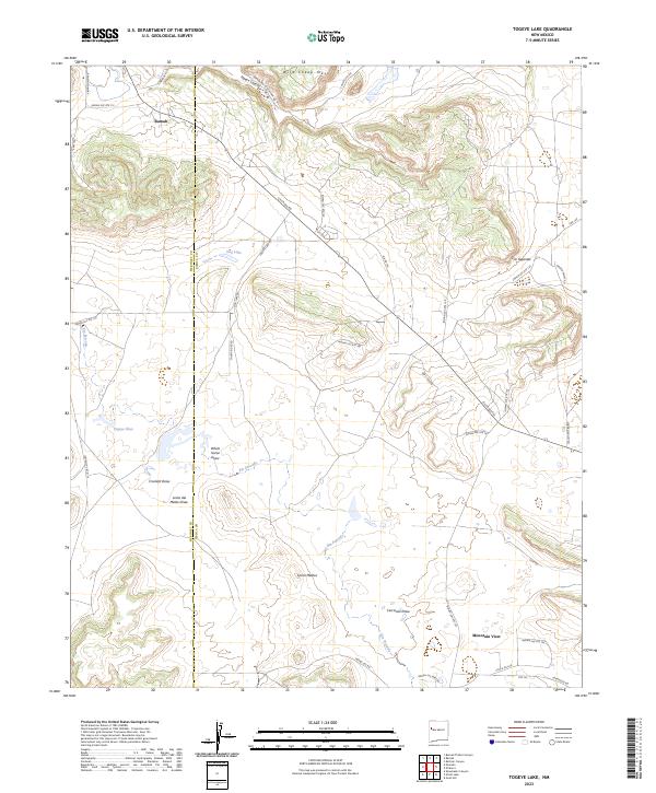 Togeye Lake topographic map thumbnail