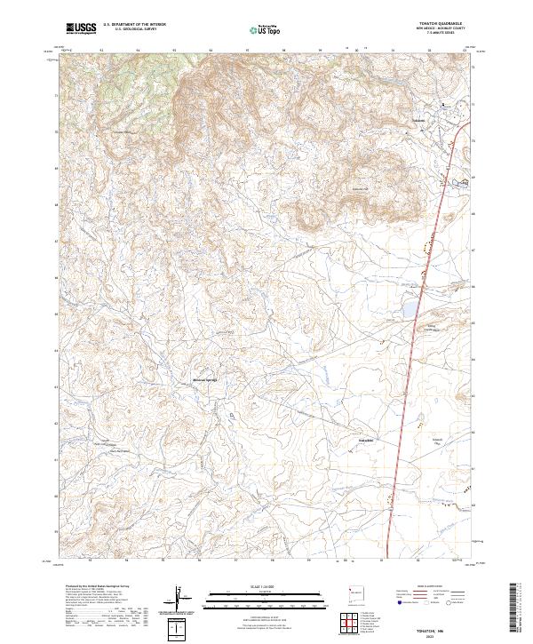 Tohatchi 2023 topographic map thumbnail