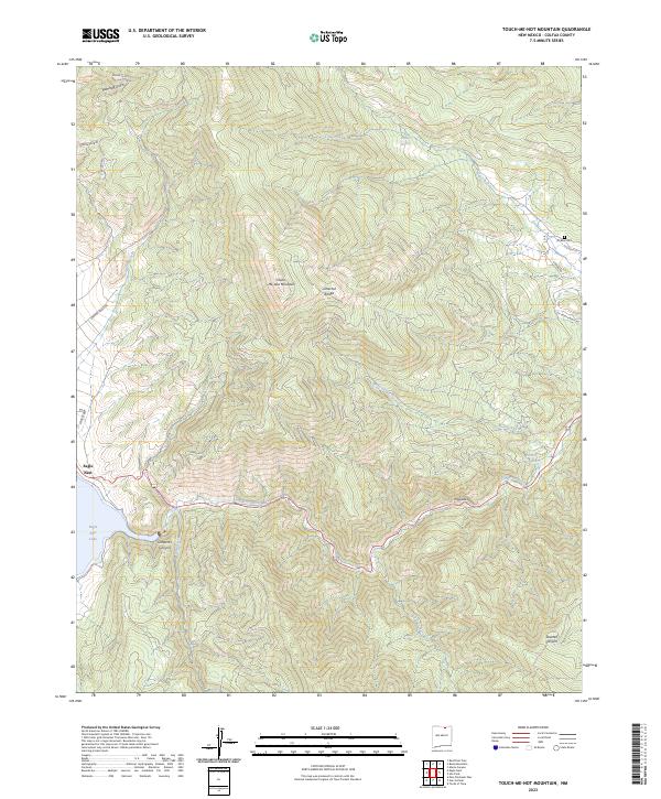 Touch-Me-Not Mountain topographic map thumbnail
