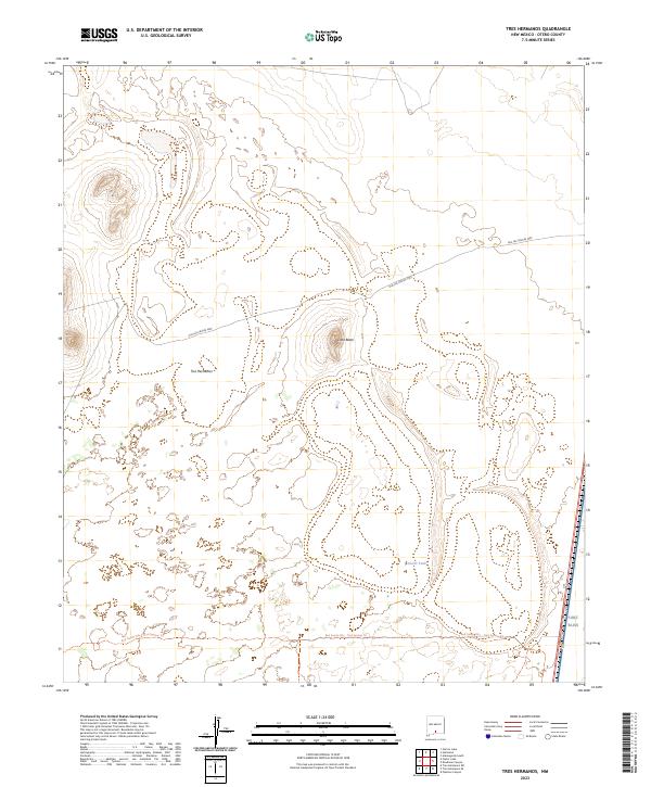 Tres Hermanos topographic map thumbnail
