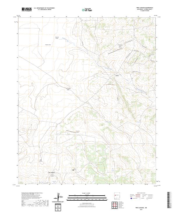 Tres Lagunas topographic map thumbnail