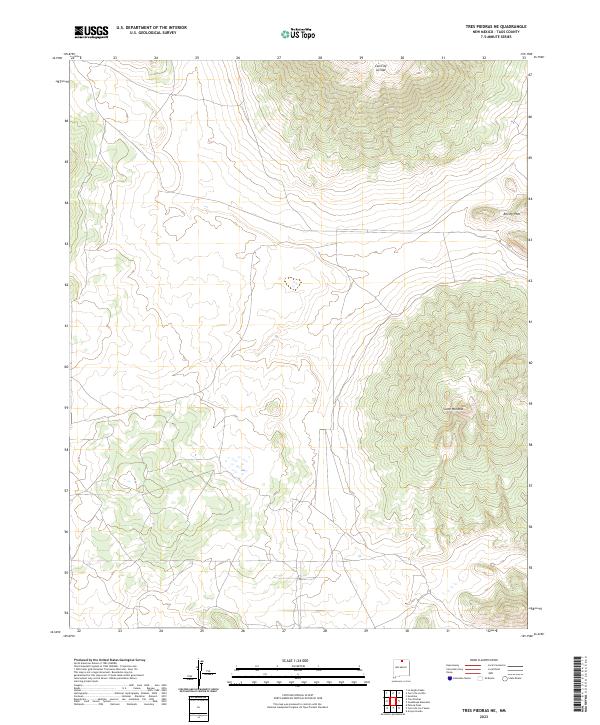 Tres Piedras NE topographic map thumbnail