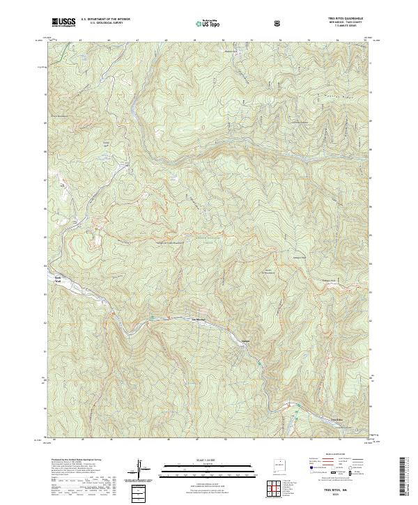 Tres Ritos 2023 topographic map thumbnail