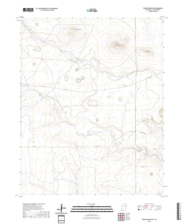 Tripod Mountain 2023 topographic map thumbnail
