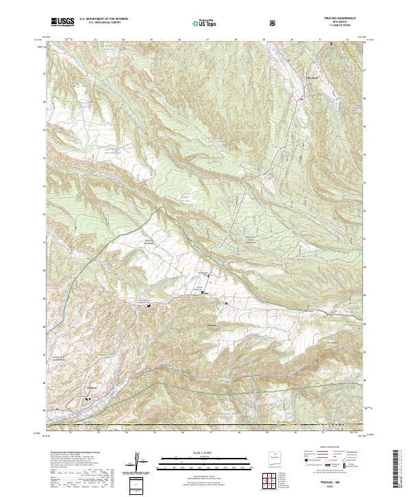 Truchas 2023 topographic map thumbnail